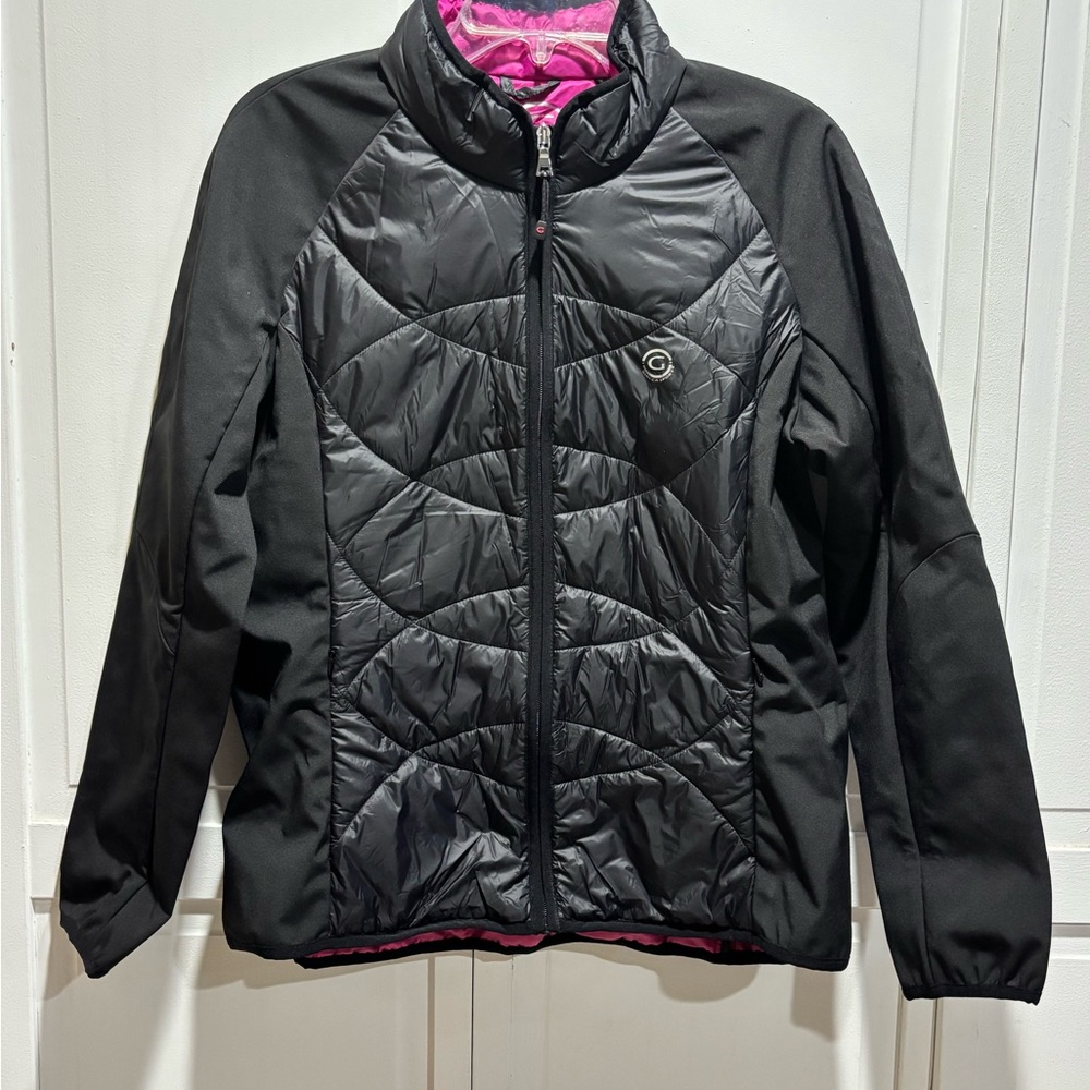 Giacca Sport Black and Pink Jacket